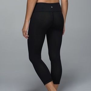 Lululemon Wunder Under Crop Reversible - Black
